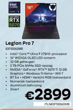 CompuDeals Legion Pro 7 83F5006DMB aanbieding