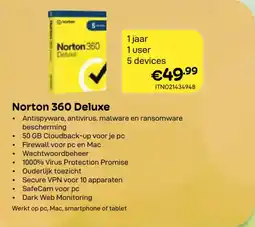 CompuDeals Norton 360 Deluxe aanbieding