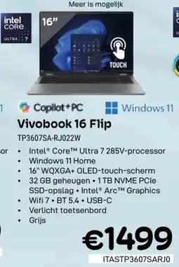 CompuDeals Vivobook 16 Flip TP3607SA-RJ022W aanbieding