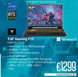 CompuDeals TUF Gaming F15 FX507Z14-LP035W aanbieding