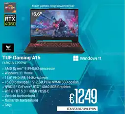 CompuDeals TUF Gaming A15 FA507UV-LP009W aanbieding