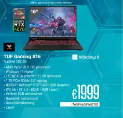CompuDeals TUF Gaming A16 FA608WI-QT012W aanbieding