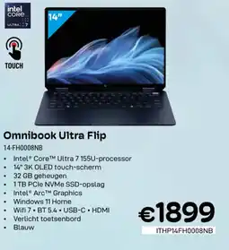 CompuDeals Omnibook Ultra Flip 14-FH0008NB aanbieding