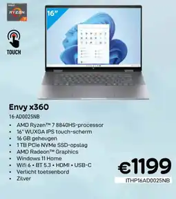 CompuDeals Envy x360 16-AD0025NB aanbieding