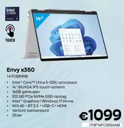 CompuDeals Envy X360 14-FC0004NB aanbieding
