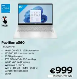 CompuDeals Pavilion X360 14-EK2001NB aanbieding
