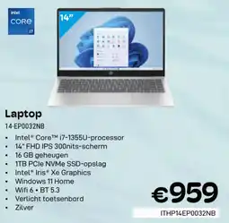 CompuDeals Laptop 14-EP0032NB aanbieding