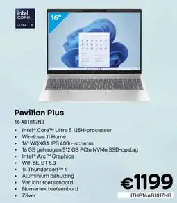 CompuDeals Pavilion Plus 16-AB1017NB aanbieding