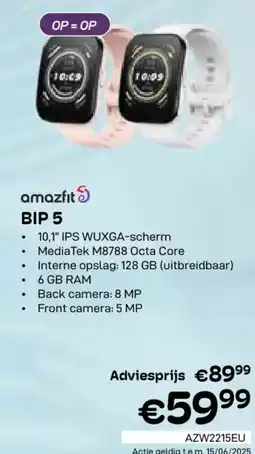 CompuDeals amazfit BIP 5 aanbieding
