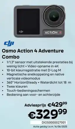 CompuDeals dji Osmo Action 4 Adventure Combo aanbieding