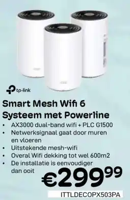 CompuDeals tp-link Smart Mesh Wifi 6 Systeem met Powerline aanbieding