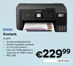 CompuDeals Epson ecotank ET-2870 aanbieding
