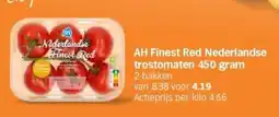 Albert Heijn AH Finest Red Nederlandse trostomaten aanbieding