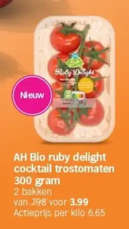 Albert Heijn AH Bio ruby delight cocktail trostomaten aanbieding