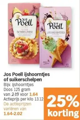 Jos Poell ijshoorntjes of suikerschelpen