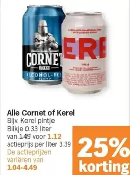 Albert Heijn Alle Cornet of Kerel aanbieding