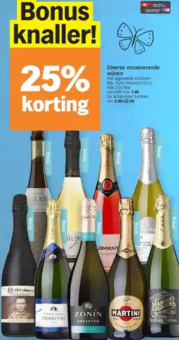 Albert Heijn Diverse mousserende wijnen aanbieding