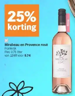 Albert Heijn Mirabeau en Provence rosé aanbieding