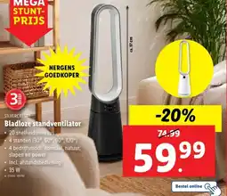 Lidl Bladloze standventilator aanbieding