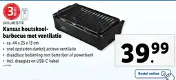 Lidl Kansas houtskool- barbecue met ventilatie aanbieding