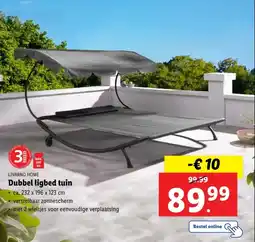 Lidl Dubbel ligbed tuin aanbieding