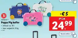 Lidl Peppa Pig koffer aanbieding
