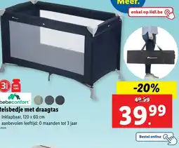 Lidl Reisbedje met draagtas aanbieding