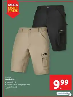 Lidl Werkshort aanbieding