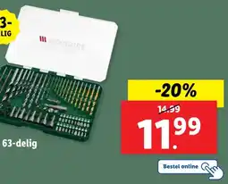 Lidl Boor- en bitset, 63-delig aanbieding