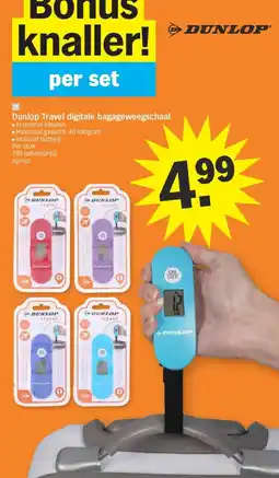 Albert Heijn Dunlop Travel digitale bagageweegschaal aanbieding