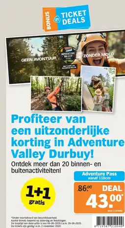 Albert Heijn Adventure valley durbuy aanbieding