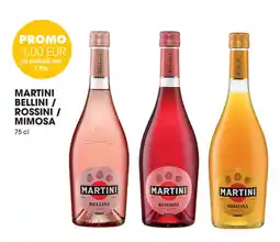 Prik en Tik Martini bellini / rossini / mimosa aanbieding