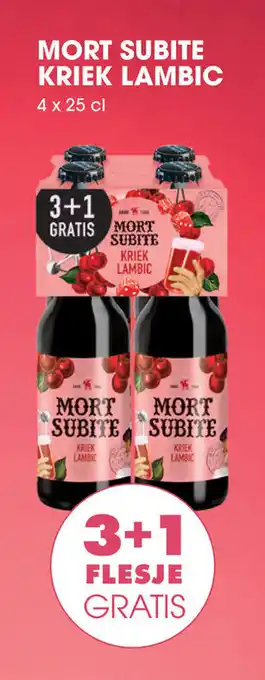 Prik en Tik Mort Subite kriek lambic aanbieding