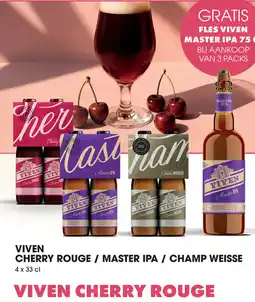Prik en Tik Viven cherry rouge / master ipa / champ weisse aanbieding