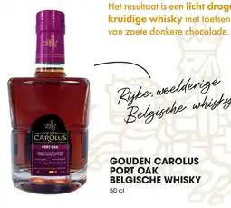 Prik en Tik Gouden Carolus port oak belgische whisky aanbieding