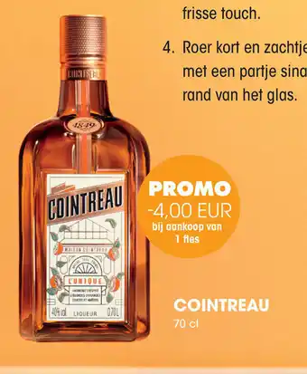 Prik en Tik Cointreau aanbieding