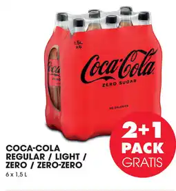 Prik en Tik Coca-cola regular/light / zero/zero-zero aanbieding