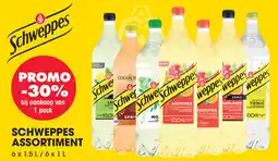 Prik en Tik Schweppes assortiment aanbieding