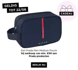 ICI PARIS XL Prada Men Medium Pouch aanbieding