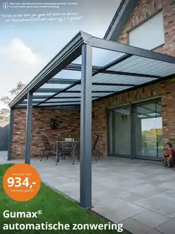 Tuinmaximaal Gumax automatische zonwering aanbieding