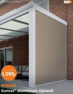 Tuinmaximaal Gumax aluminium zijwand aanbieding