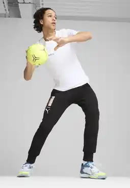 Decathlon Vantage NITRO handbalschoenen PUMA White Blue Horizon Fizzy Apple Yellow aanbieding