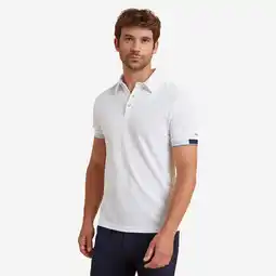 Decathlon Poloshirt voor paardrijden heren wit aanbieding