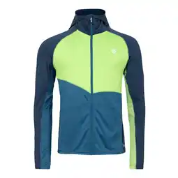 Decathlon Heren Assimilate II Core Stretch Midlayer (Maanlicht Denim/Groene Flash) aanbieding