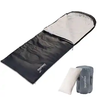 Decathlon Rechthoekige slaapzak Skye - 3 Seizoenen - 220x75 cm - Ritssluiting rechts aanbieding