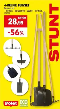 Hubo Polet set tuingereedschap 4 stuks aanbieding