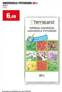 Hubo Terraland universele potgrond 60l aanbieding