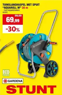 Hubo Gardena AquaRoll slangenwagen met tuinslang 30m aanbieding