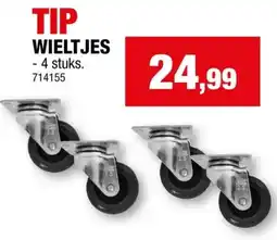 Hubo Garden Plus wieltjes voor parasolvoet 4 stuks aanbieding