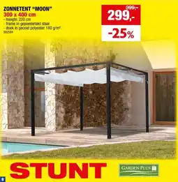 Hubo Garden Plus Moon zonnetent 400x300 cm wit aanbieding